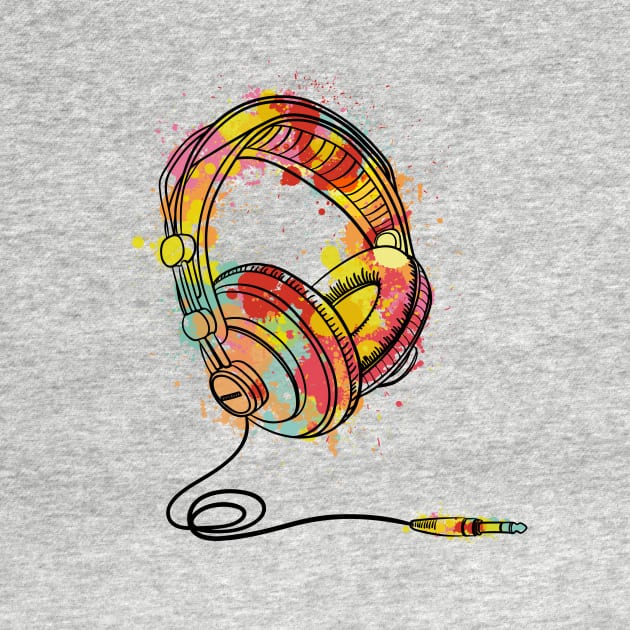 Colour Splash Headphones by Digster